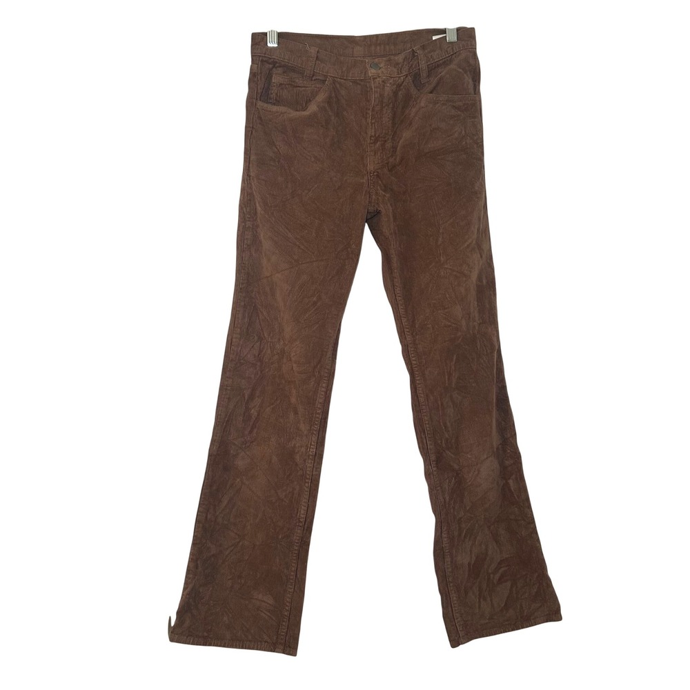J. Galt Brandy Melville Brown Corduroy Straight Leg Pants Women Size S minimal